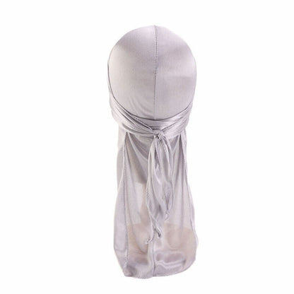 Silky Durag For Kids Boys Long Tailed Pirate Hat Hip-Hop Bandanas Doo Rag Turban