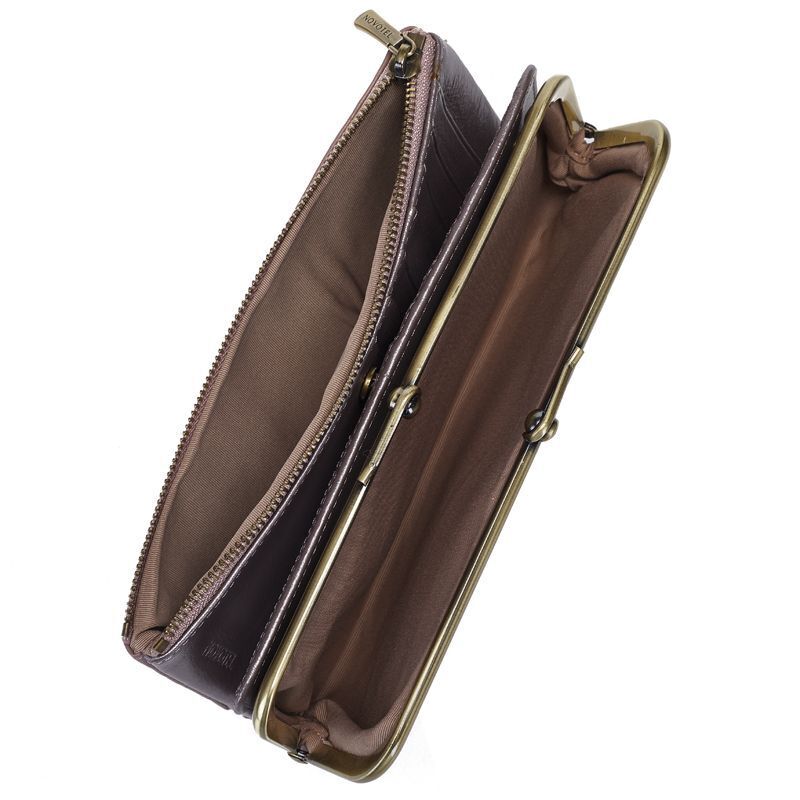 Classic Wallet Long Clutch Genuine Leather Wallet Large Coin Bag Vintage Buckle