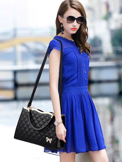 Women Faux Leather Shoulder Handbags Messenger Satchel Bags Crossbody Tote Purse