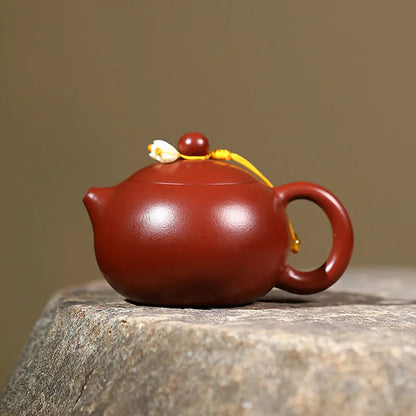 Chinese Yixing Zisha Teapot Handmade Xishi Small Capacity Dahongpao Kettle pot
