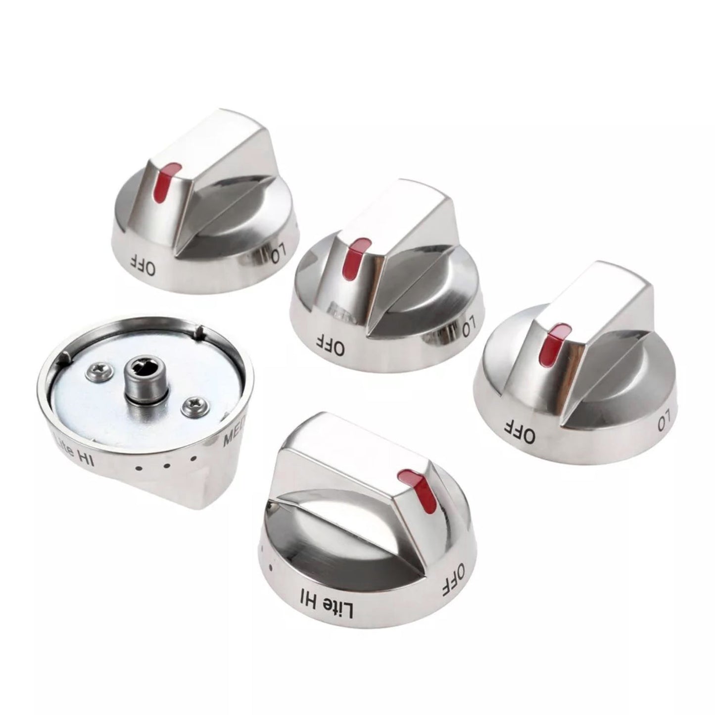5Pcs/Set Gas Stove Top Burner Dial Knob Part DG64-00473A For Samsung Gas Stove