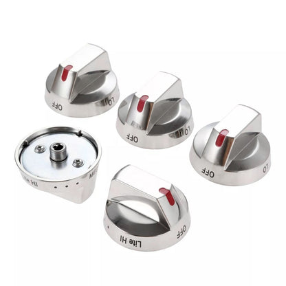 5Pcs/Set Gas Stove Top Burner Dial Knob Part DG64-00473A For Samsung Gas Stove