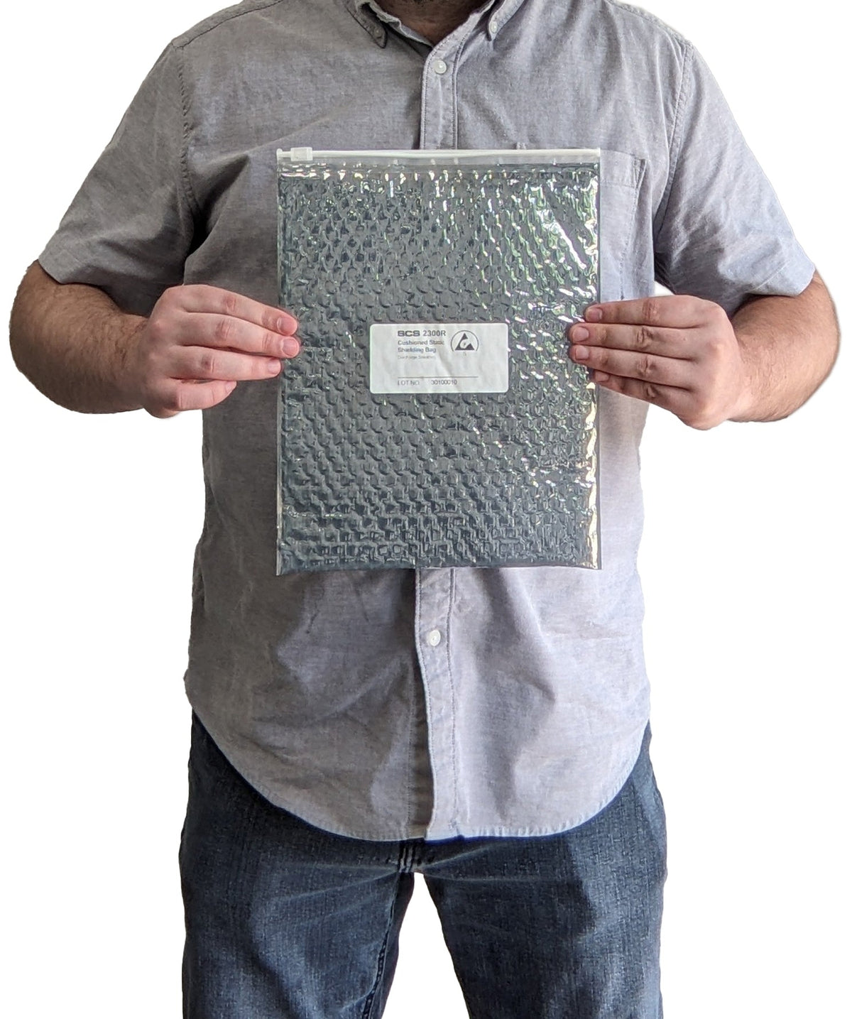 50 Pack 9" x 12" Resealable Cushioned Static Shielding Bags, Lightweight ESD