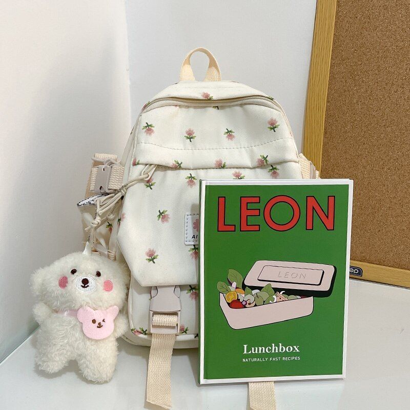 Small Backpack Schoolbag Fashion Nylon Traveling Schoolbag Mini Bags Pink Blue
