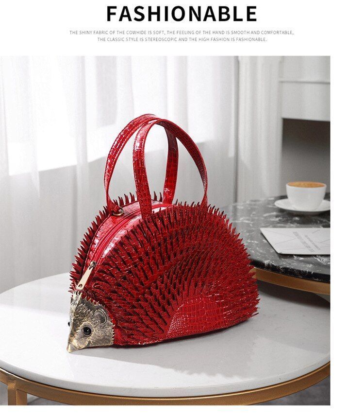 Personalized 3d Hedgehog Bag Fashion Handbag Crossbody Purse Women Shoulder Bag