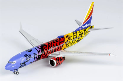 NG Models Southwest for Boeing B737MAX8 N8710M Imua One 1/400 Aircraft Model