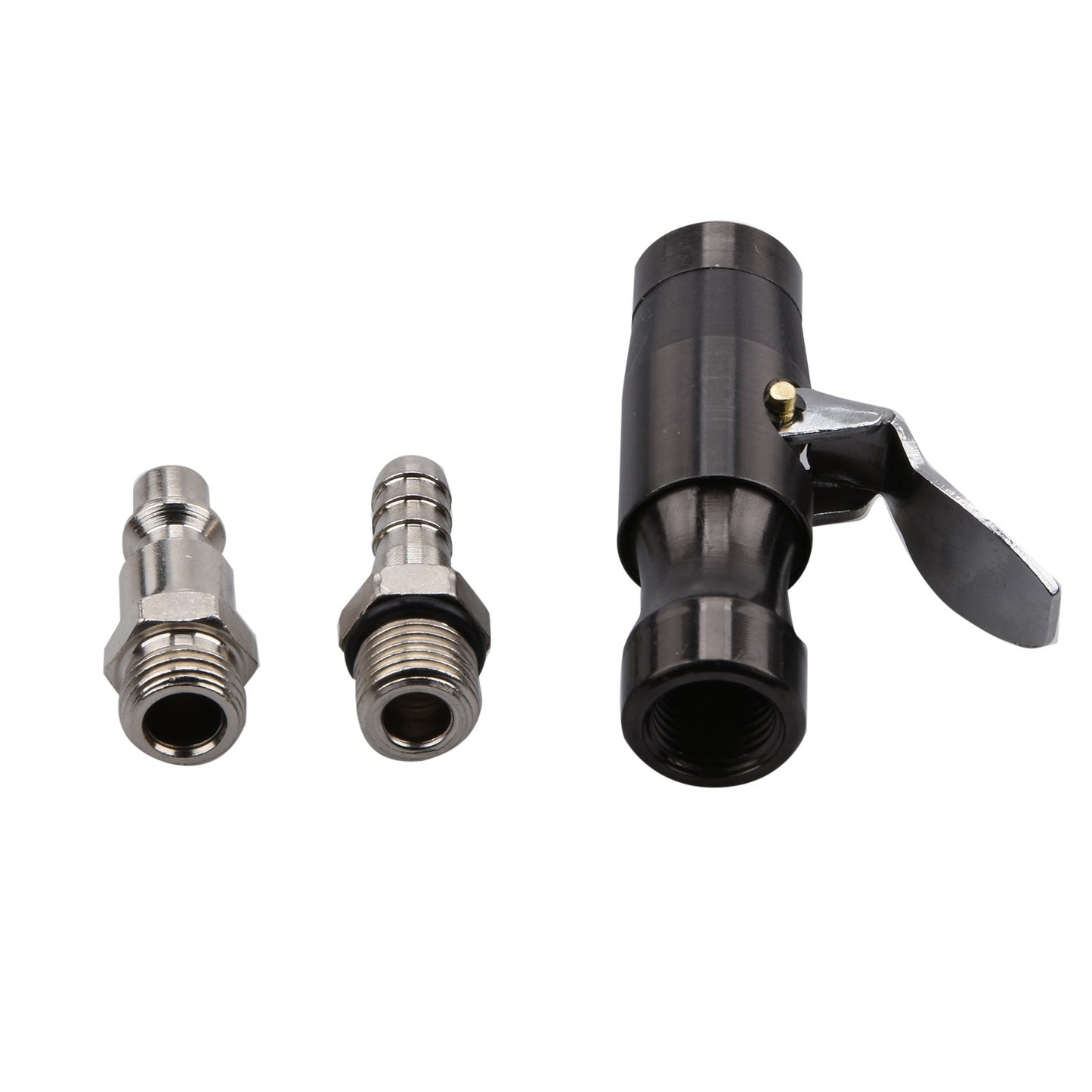 1Pc 200PSI Tire Inflator Lock-on Air Chuck 1/4inch Female NPT For Schrader Valve