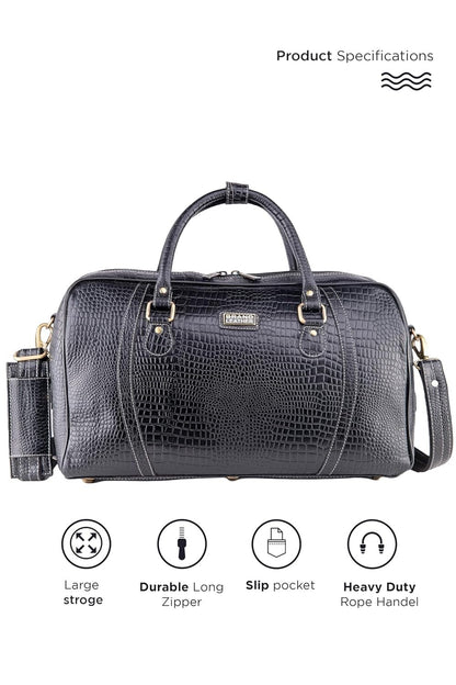 Genuine Leather Travel Duffel Bag Weekend Luggage Leather Duffle Bag