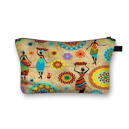 Print Cosmetic Bag Makeup Purse Cosmetic Case Lipstick Storage Bags Traveling