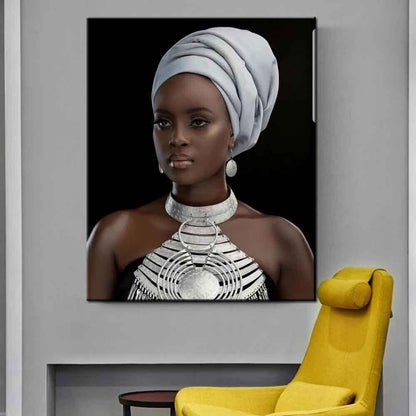 African Black Woman Canvas Painting Canvas Wall Art Home Decor Prints Art Poster