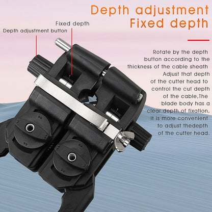 Fiber Optic Stripper Longitudinal Cable Jacket Slitter Sheath Opening Cutter