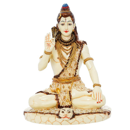 Hindu God Lord Shiva in Meditation Pose Statue Idol Figurine
