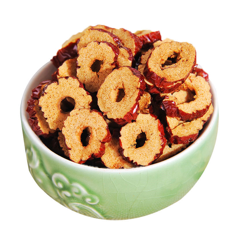 Chinese Food Dried Seedless Red Date Ziziphus Jujube Slices Herbal Tonics Tea