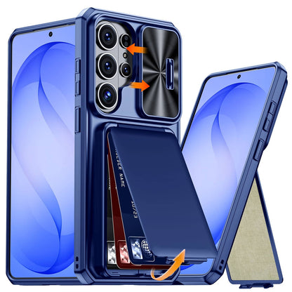 Wallet Case for Samsung Galaxy S26 Ultra/S26 Plus/S26 Card Holder Slide Camera