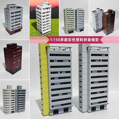 1/150 Building Model Railroad High Rise Office House Diorama Scene Display Model