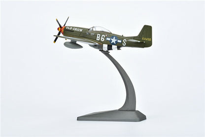 AF1 WWII US P-51D Mustang Fighter Green 1:72 DIECAST Aircraft Pre-builded Model