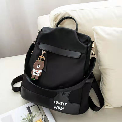 Women Backpack Canvas Teenage Bags Candy Color School Bag Outdoor Travel College