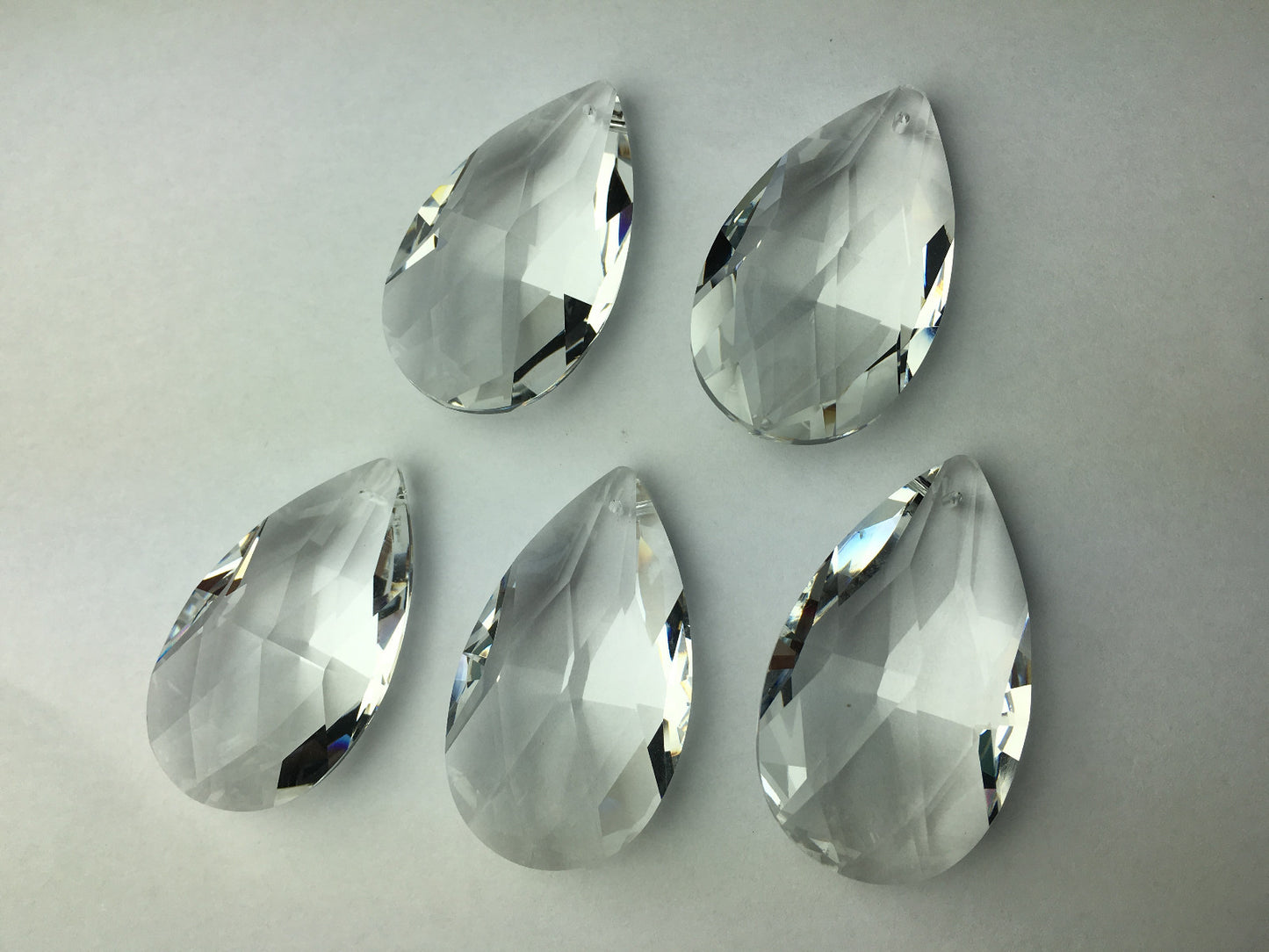 10 2'' Teardrop Prism Pendant Crystal Glass Chandelier Lamp Part Replace Hanging