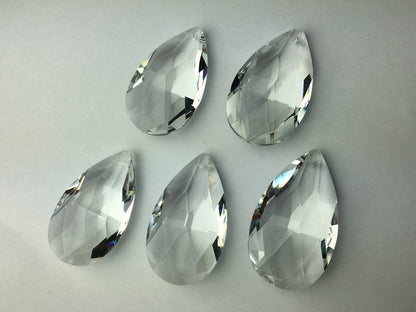 10 2'' Teardrop Prism Pendant Crystal Glass Chandelier Lamp Part Replace Hanging