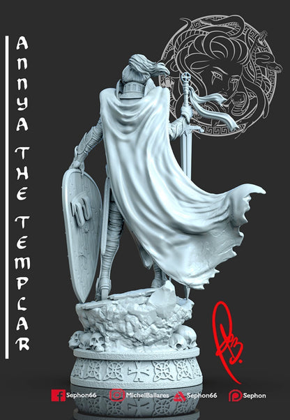 1/24 resin figures model Female Knight Knight Unassembled Unpainted
