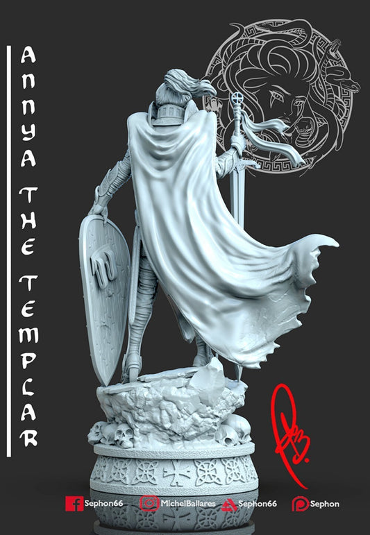 1/24 resin figures model Female Knight Knight Unassembled Unpainted