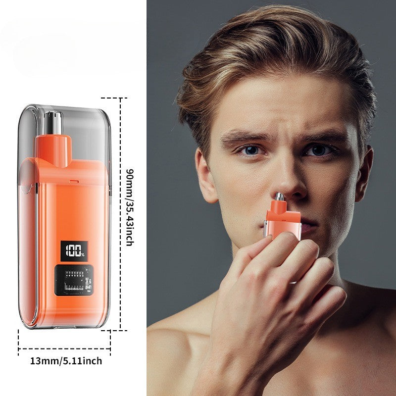 Ear and Nose Hair Trimmer with LED Display USB Rechargeable Water Resistant