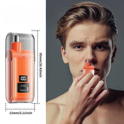 Ear and Nose Hair Trimmer with LED Display USB Rechargeable Water Resistant