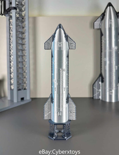 1:200 SpaceX Starship Rocket Model High Precision Magnetic Attraction