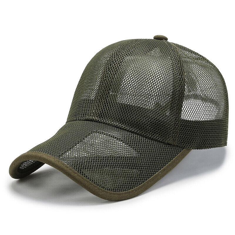 Trucker Cap Mesh Caps Snapback Hat Fishing Hat Full Hollow Outdoor Summer Caps
