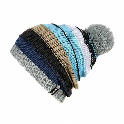 Winter Skating Lot Cap Knitted Ski Hat Beanie Women Hip Hop 56-60CM Elastic 1 PC