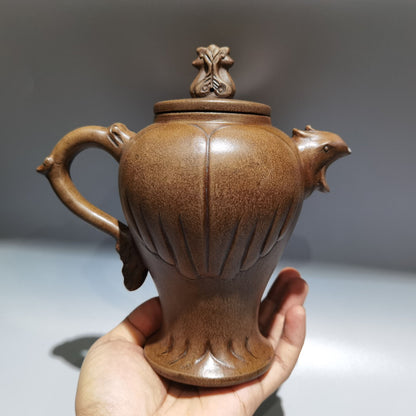 Chinese Yixing Zisha Clay Handmade Exquisite Teapot 品名：高凤壶 底款：陈鸣远