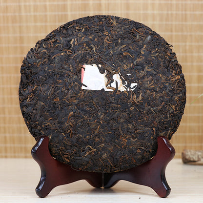 Li Ming 7590 Octagonal Pavilion Yunnan Aged Pu-erh Tea Cake 2010 357g Ripe Puer