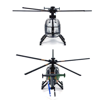 7.4cm Diecast Alloy 1/100 Scale USA Bird MD500 Helicopter Model Toy Gift