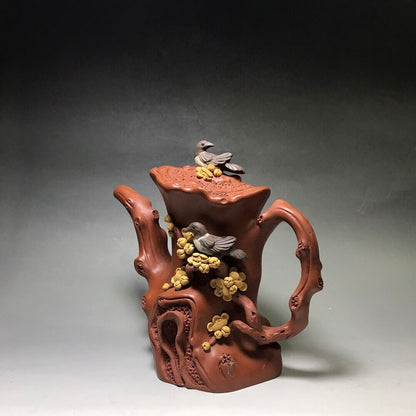 Chinese Yixing Zisha Clay Handmade Exquisite Teapot （曲壶 【底款】汪寅仙）