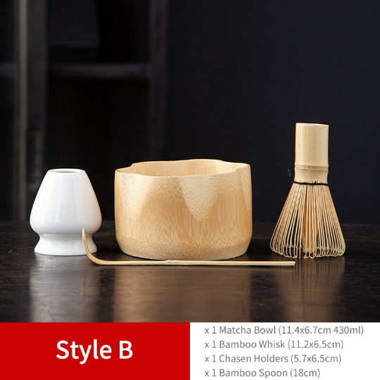Bamboo Matcha Ceremony Starter Kit For Traditional Japanese Tea Ceremony