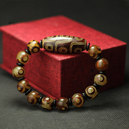 Ethnic Style Great Quality Nine and Three Eyes Natural Bracelet