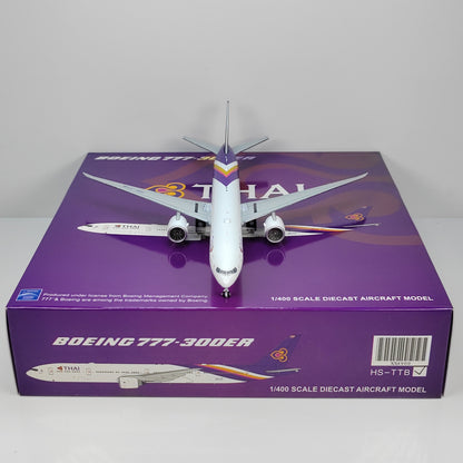 1:400 JC Wings THAI BOEING B777-300ER Passenger Airplane Diecast Model