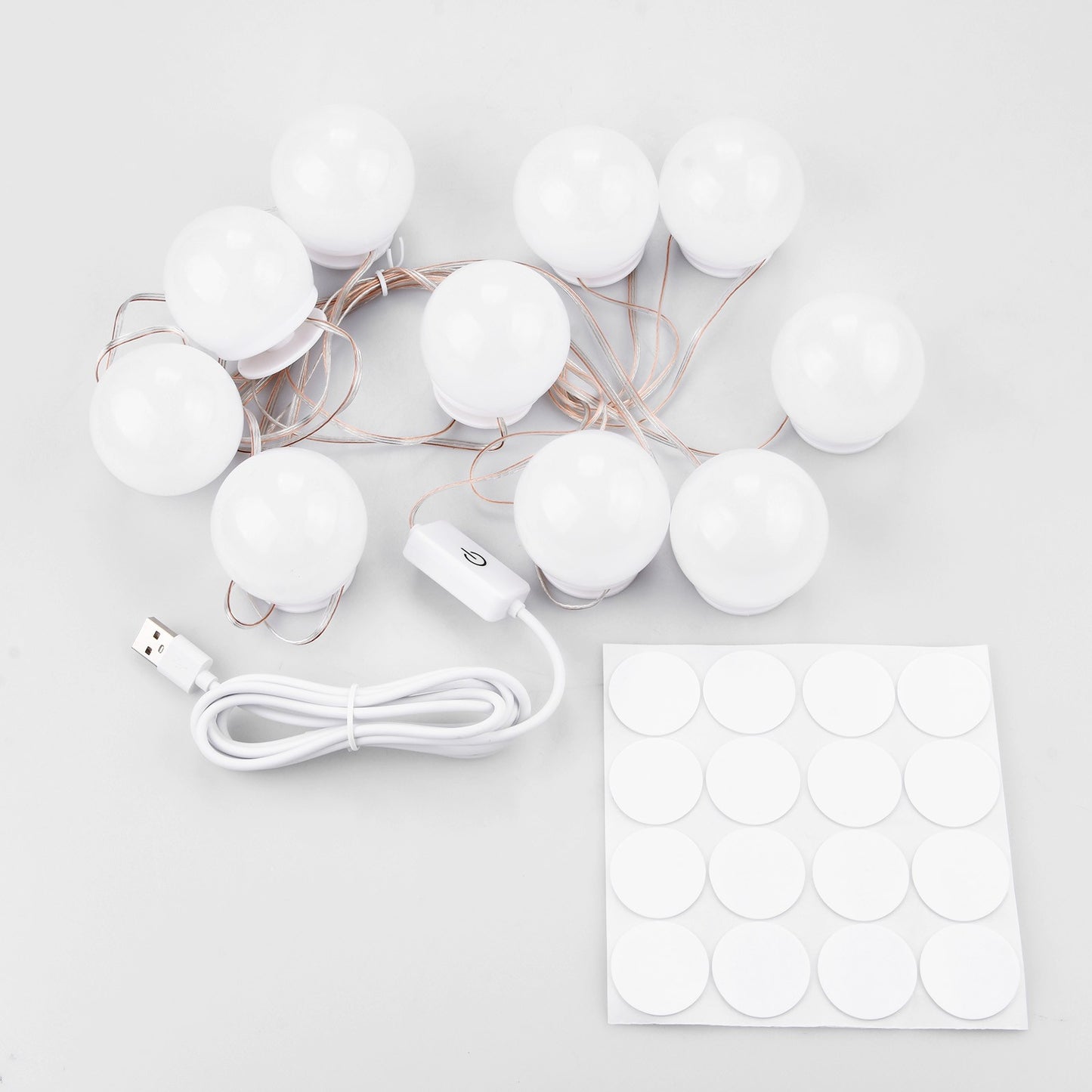 New Hollywood Style LED Vanity Mirror Lights Kit with 10 Dimmable Light Bulbs