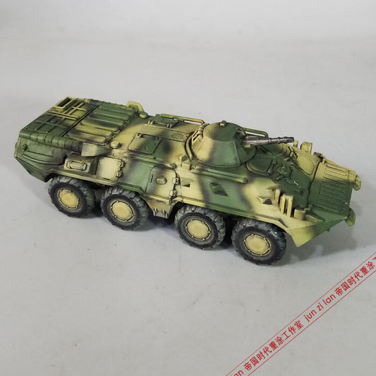 1/72 Russian btr-80 wheeled armored vehicle model yellow green camouflage