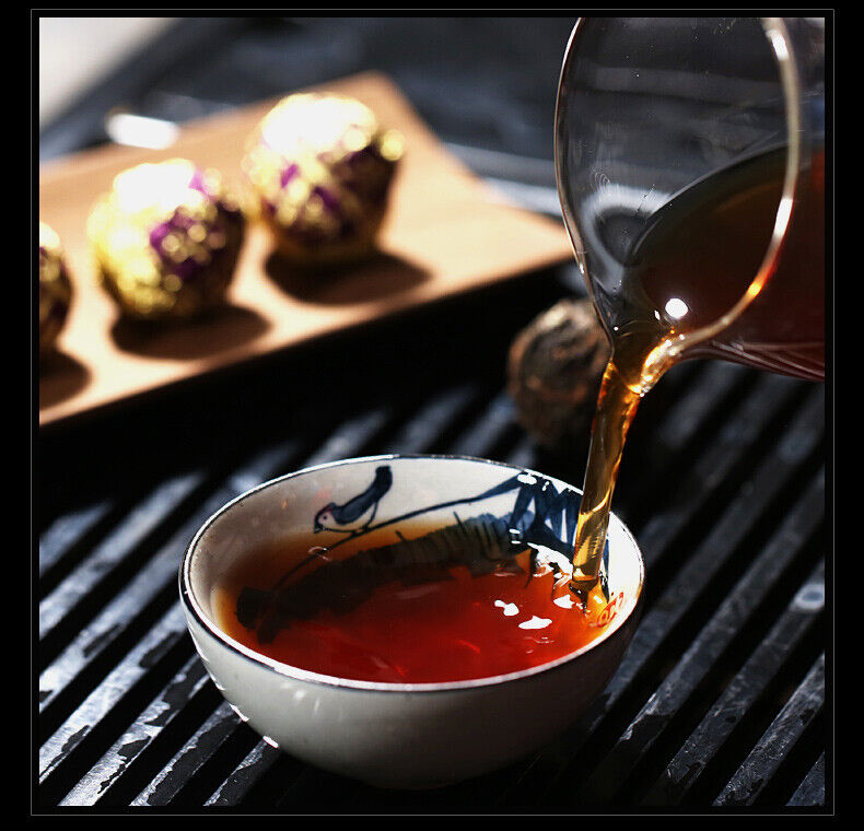 Yunnan Glutinous Rice Pu'er Tea Yiwu Ancient Tree Pearl Pu'er Tea-
