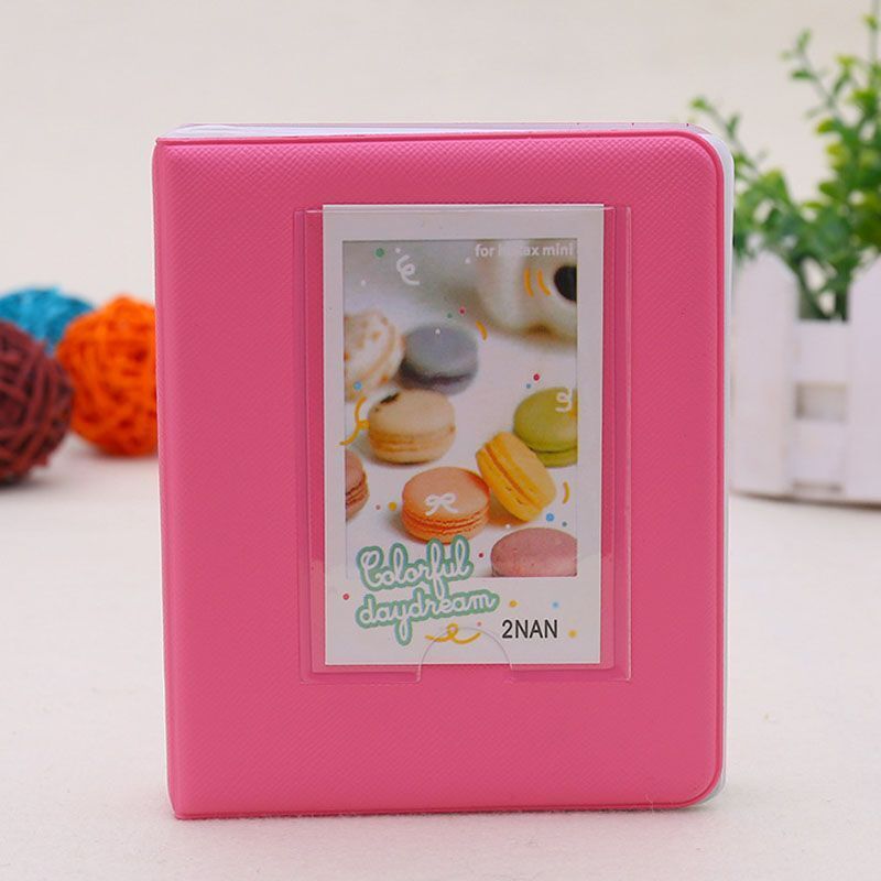 Photo Album 64 Pockets Candy Color Polaroid Mini Photocards Image Holder Storage
