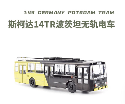 1:43 PremiumClassixxs SKODA-14TR Trolleybus Potsdam City Bus Diecast Model