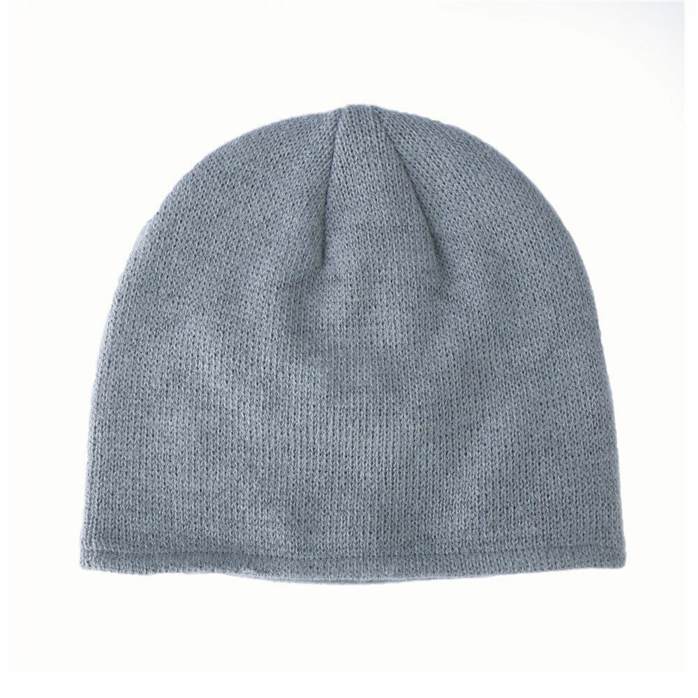 Reflective Beanie Hat Mens Womens Autumn Winter Warm Knitted Hats Bonnet Ski Cap