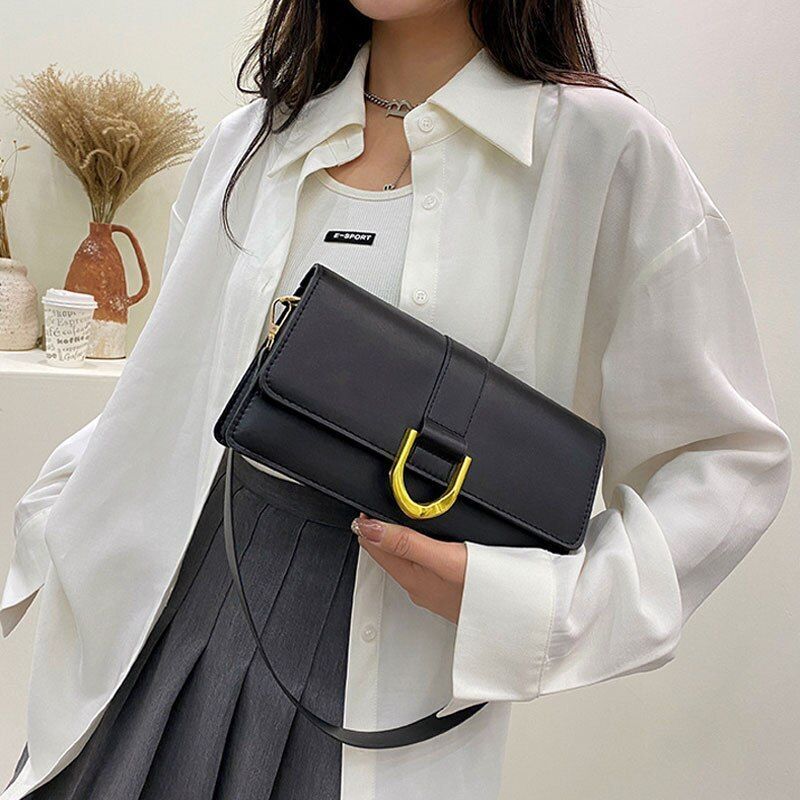 Fashion Handbags Women Leather Shoulder Bags Square Shape Crossbody Small Purse