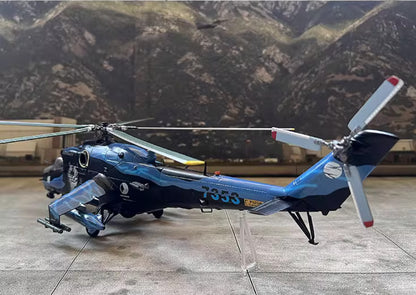 1:72 BLESS Polish Air Force Mi-24V Hind NTM 2005 Attack Helicopter Diecast Model