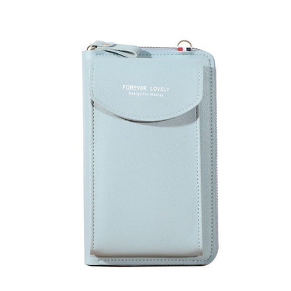 Wallet Shoulder Mini Synthetic Leather Bag Straps Phone Big Card Holders Handbag