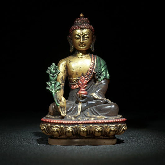 5" tibetan zen buddha statue antique glass bodhisattva statues for home decor