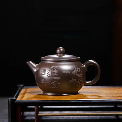 Chinese Yixing Purple Clay Pot Handmade Brewing Teapot Household Golden Toad Pot