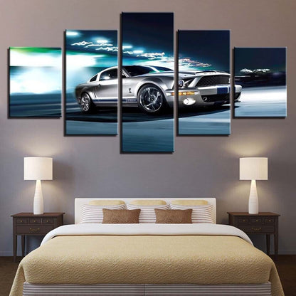 Luxury Ford Sport Car Canvas Prints painting Wall Art Home Decor Picture 5PCS