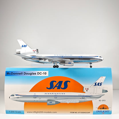 1:200 InFlight United DC-10 SE-DFD Passenger Airplane Diecast Plane Model